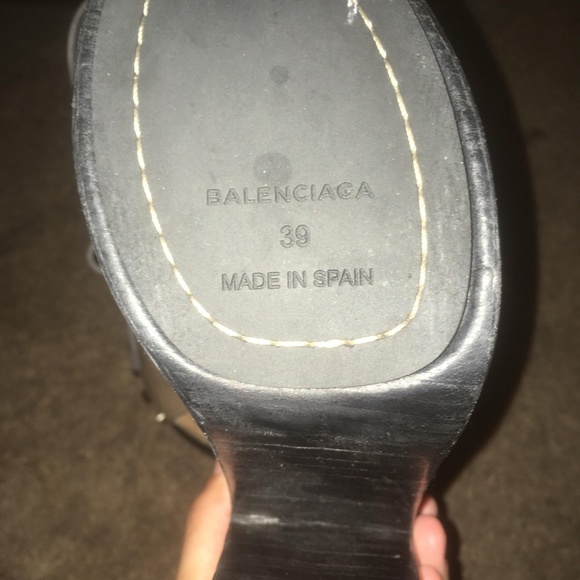 Brown Balenciaga lace up heels - Picture 2 of 2